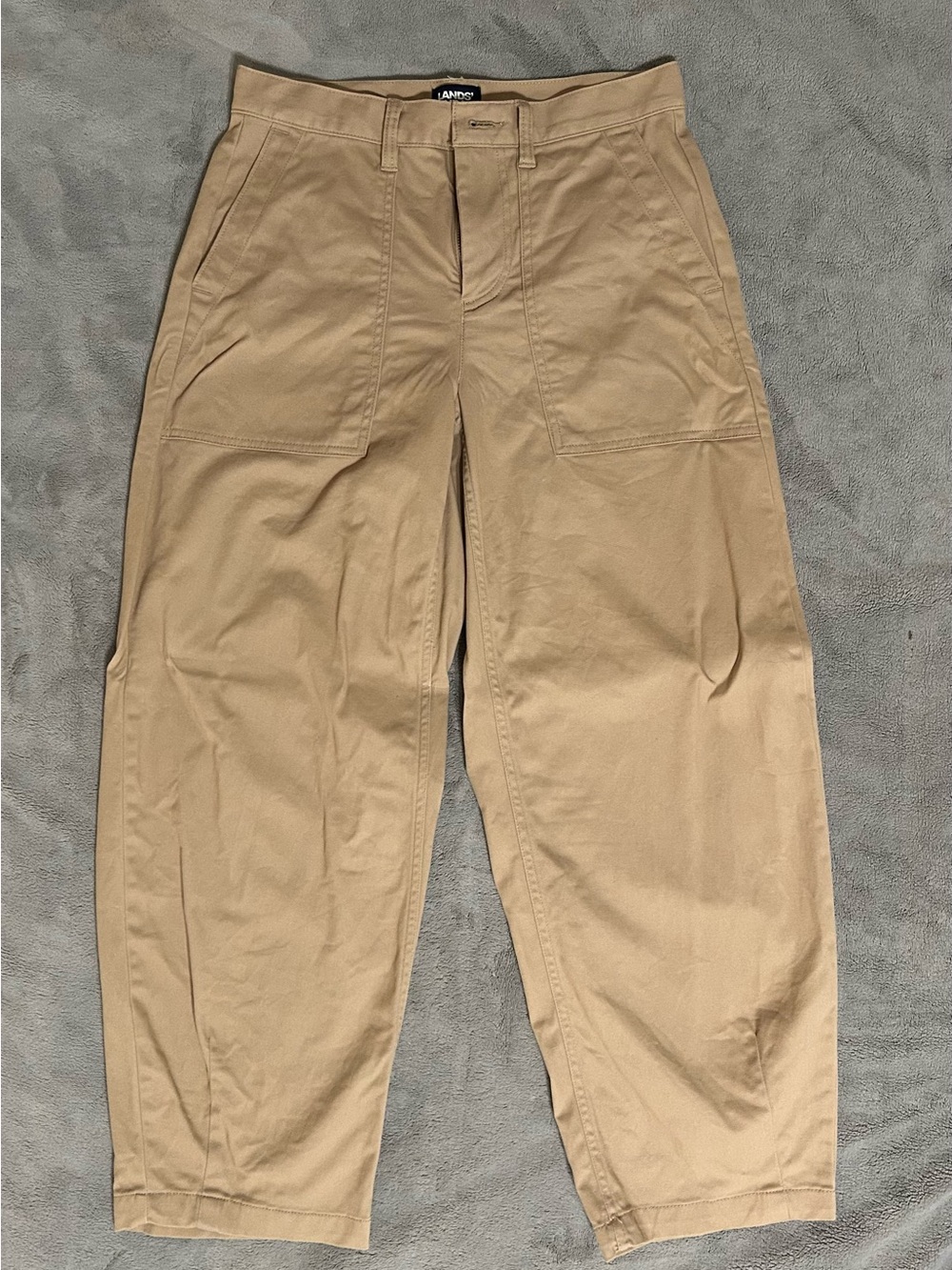 Lands' End Women’s Khaki Utility Chinos